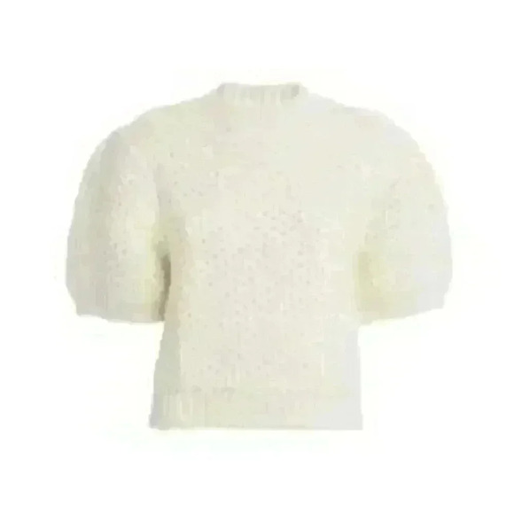 New NWT Anine Bing Puff-Sleeve Brittany Sweater Sz L Retails $440 - Picture 2 of 11